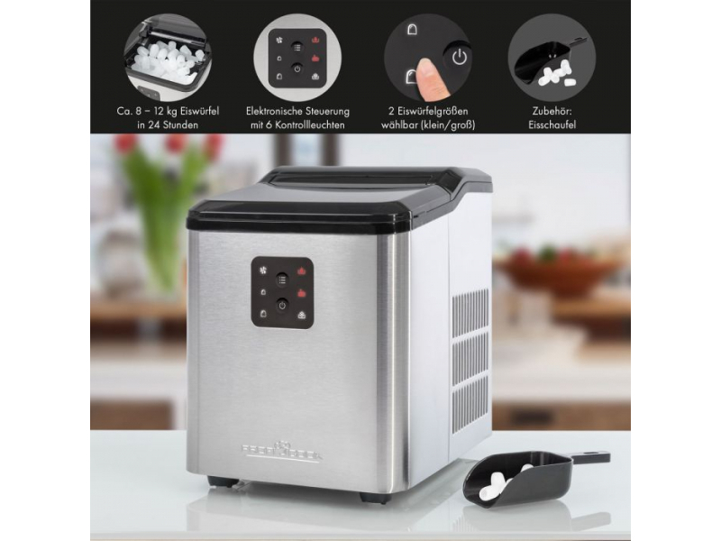 ProfiCook Eiswürfelbereiter PC-EWB 1253 Edelstahl/schwarz