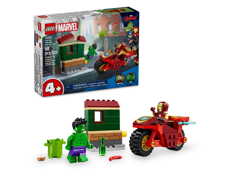 LEGO Marvel - Iron Man mit Bike und der Hulk (76287)