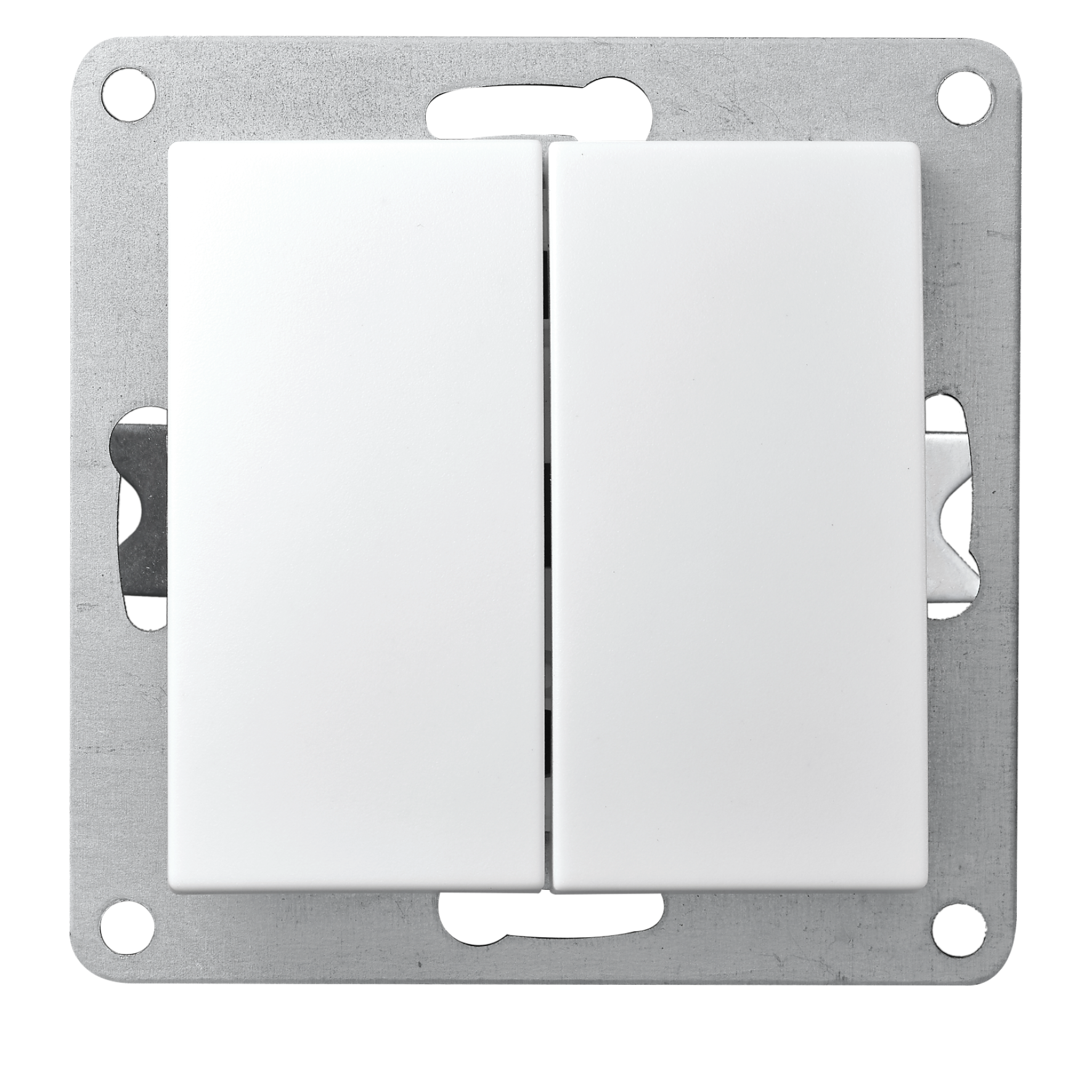 Wechselschalter McPower ''Flair'' 2-fach, 250V~/10A, UP, weiß