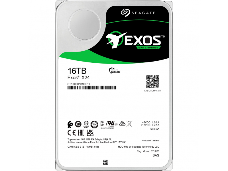 SEAGATE Exos X24 16TB HDD SATA 6Gb/s 512MB cache 3.5 - ST16000NM002H