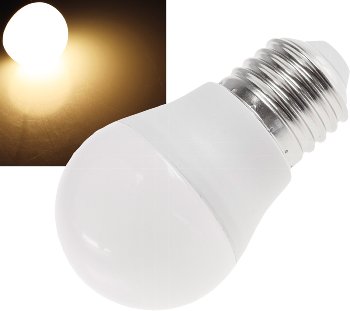 LED Tropfenlampe E27  "promo" warmweiß - 120°, 230V, 5W, 495lm, 3000k