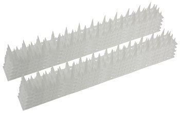 Taubenabwehr Spikes 10er Set - Kunststoff, 400x42x36mm, weiß/transparen