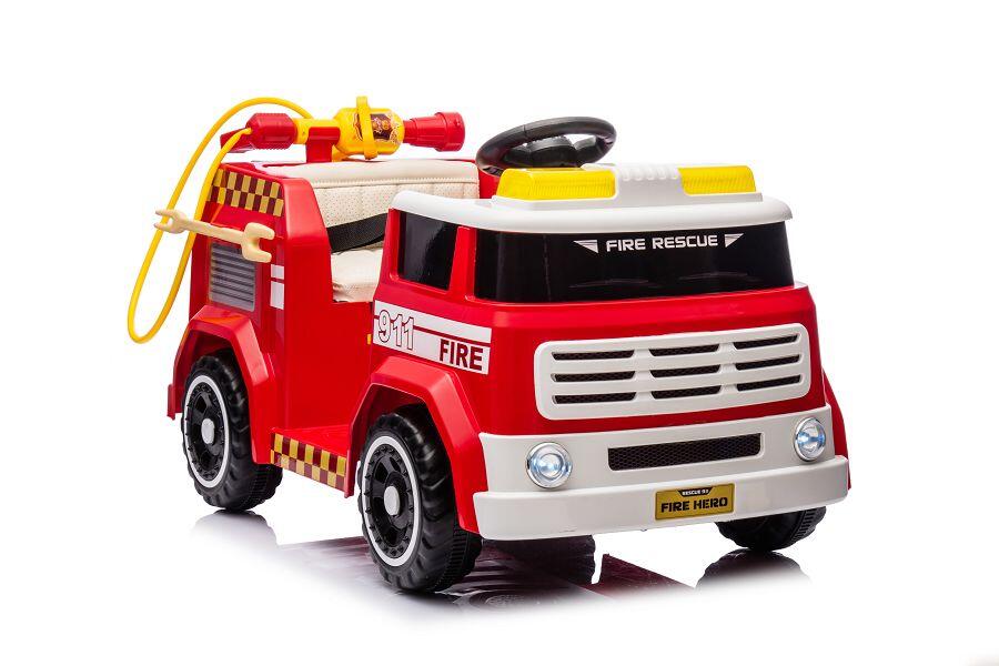 Elektro-Kinderfahrzeug  Feuerwehr - MP3, Sirene & Wasserspritze