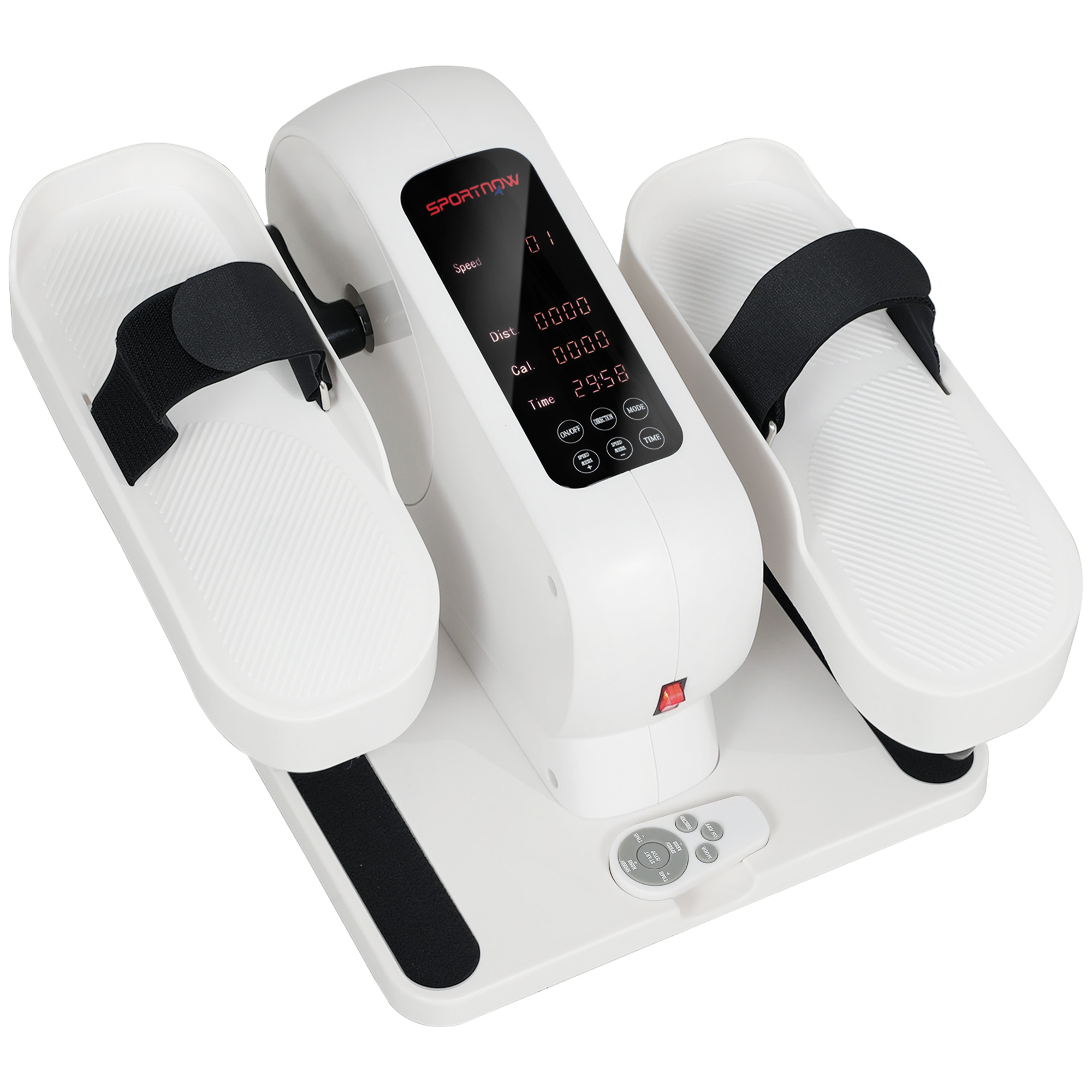 Mini Ellipsentrainer für Zuhause Untertisch Elektrischer Crosstrainer mit 12 Geschwindigkeiten & 7 Widerstand