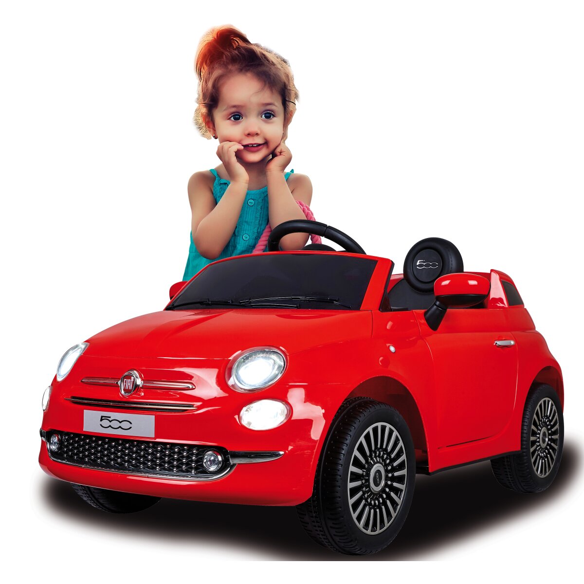 Kinderfahrzeug Fiat 500 rot