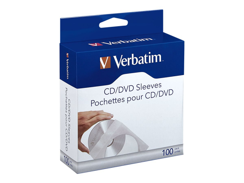 Verbatim Softpack Sleeve für 1 Disc, Retail (100-Pack) - 49976