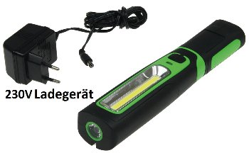 LED Stableuchte mit Akku "FlexiLED 300" - LiIon Akku, Magnethalter, 3W, 270lm,IP44