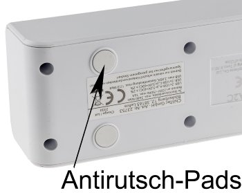 Steckdosenleiste mit Ladebuchsen für USB - USB-A /USB-C,3-fach, weiß, 1,5m Kabel