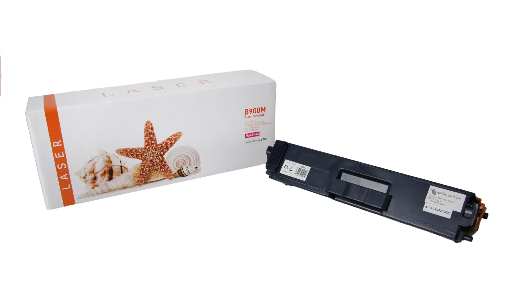 TN900M alternativ Toner Magenta für Brother  / TN900M / TN329M / 6.000 Seiten