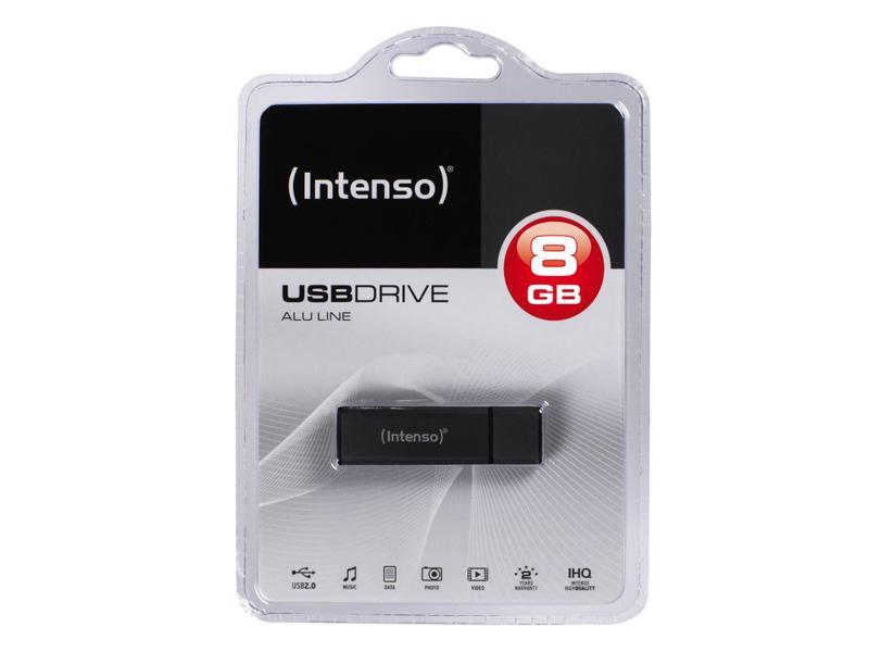 USB FlashDrive 8GB Intenso Alu Line Anthracite Blister