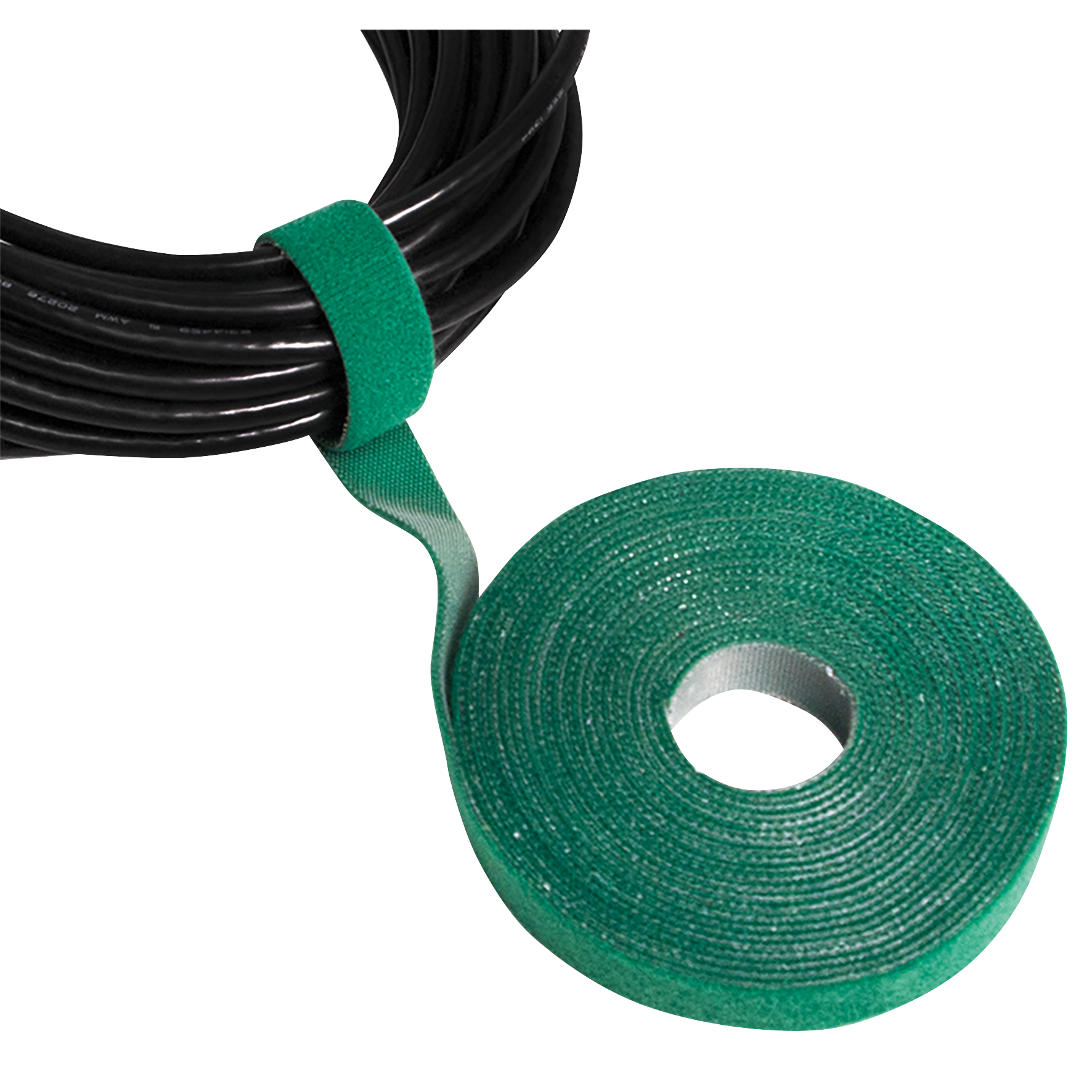 Kabelbinder aus Klettband, 4m, schwarz