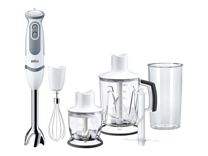 Braun MultiQuick 5V Stabmixer Set  Weiss/Grau MQ5245