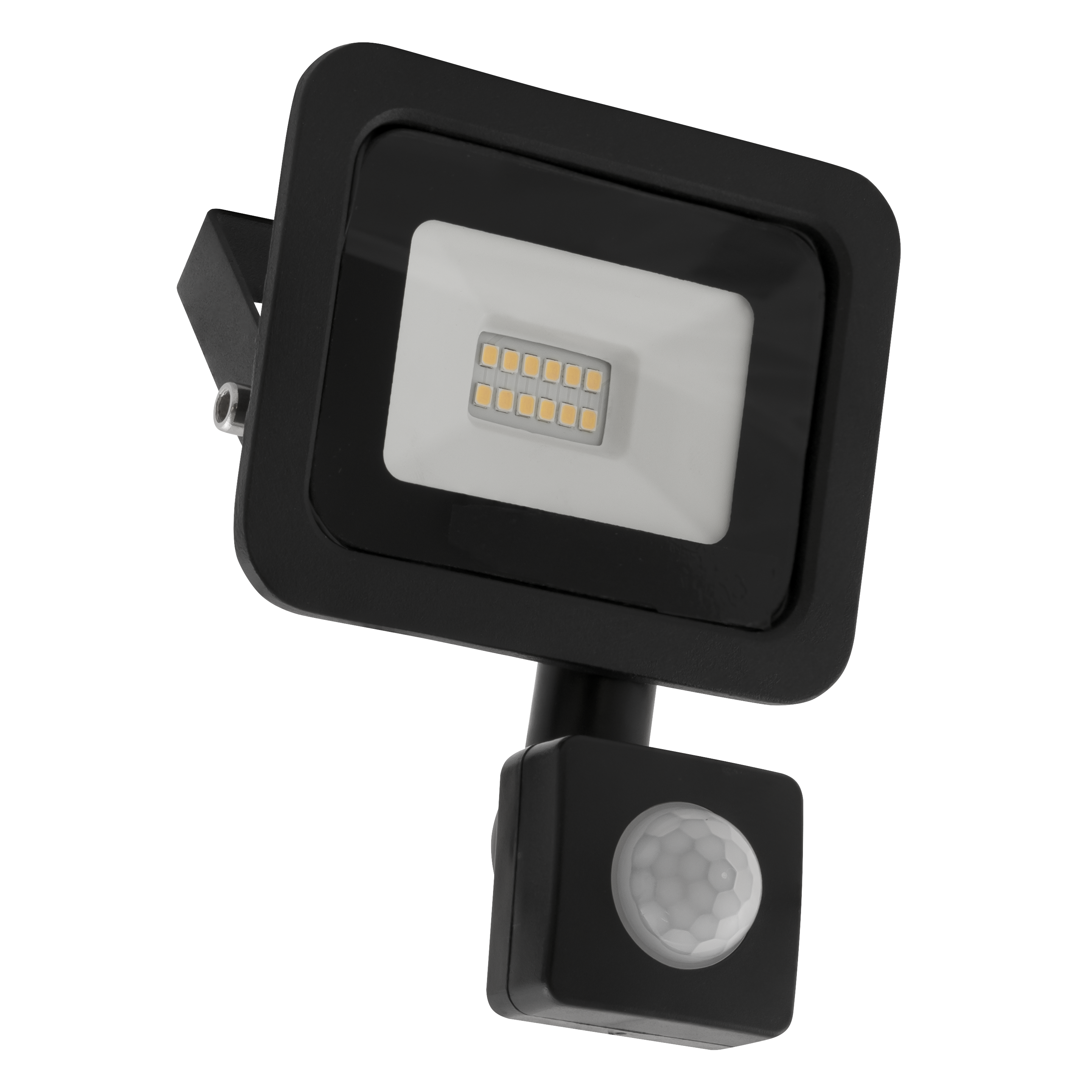 LED-Außenstrahler McShine ''Slim'' 10W, 850lm, IP66, 4000K, Bewegungsmelder, Aluminium