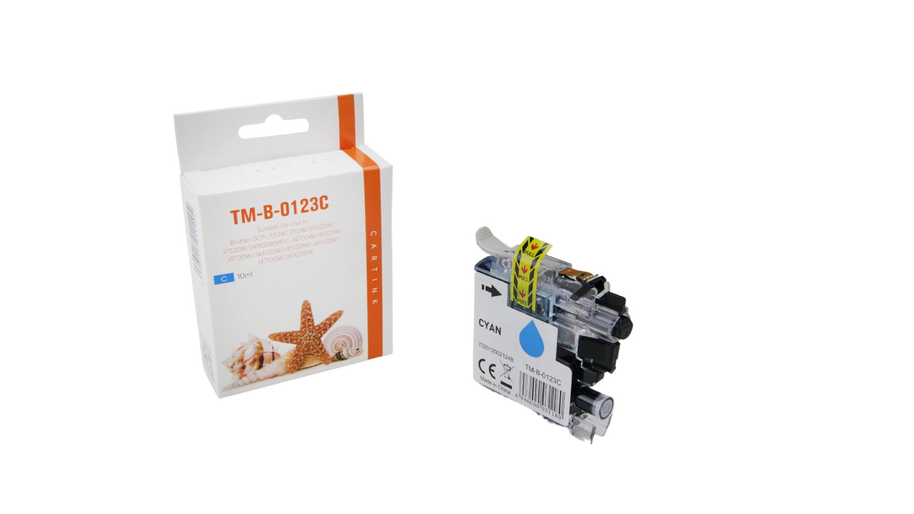 LC121/123C alternativ Tinte cyan f / LC123C / 10ml