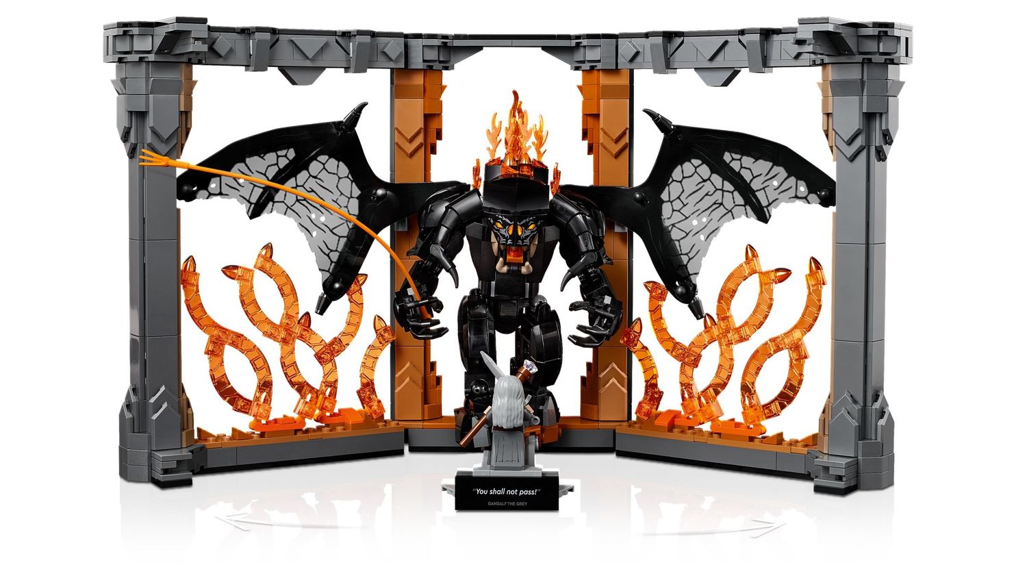 LEGO® 10367 - Icons Der Herr der Ringe: Balrog  Bücherstütze (1201 Teile) LEGO® 10367 - Icons Der Herr der Ringe: Balrog  Bücherstütze (1201 Teile)