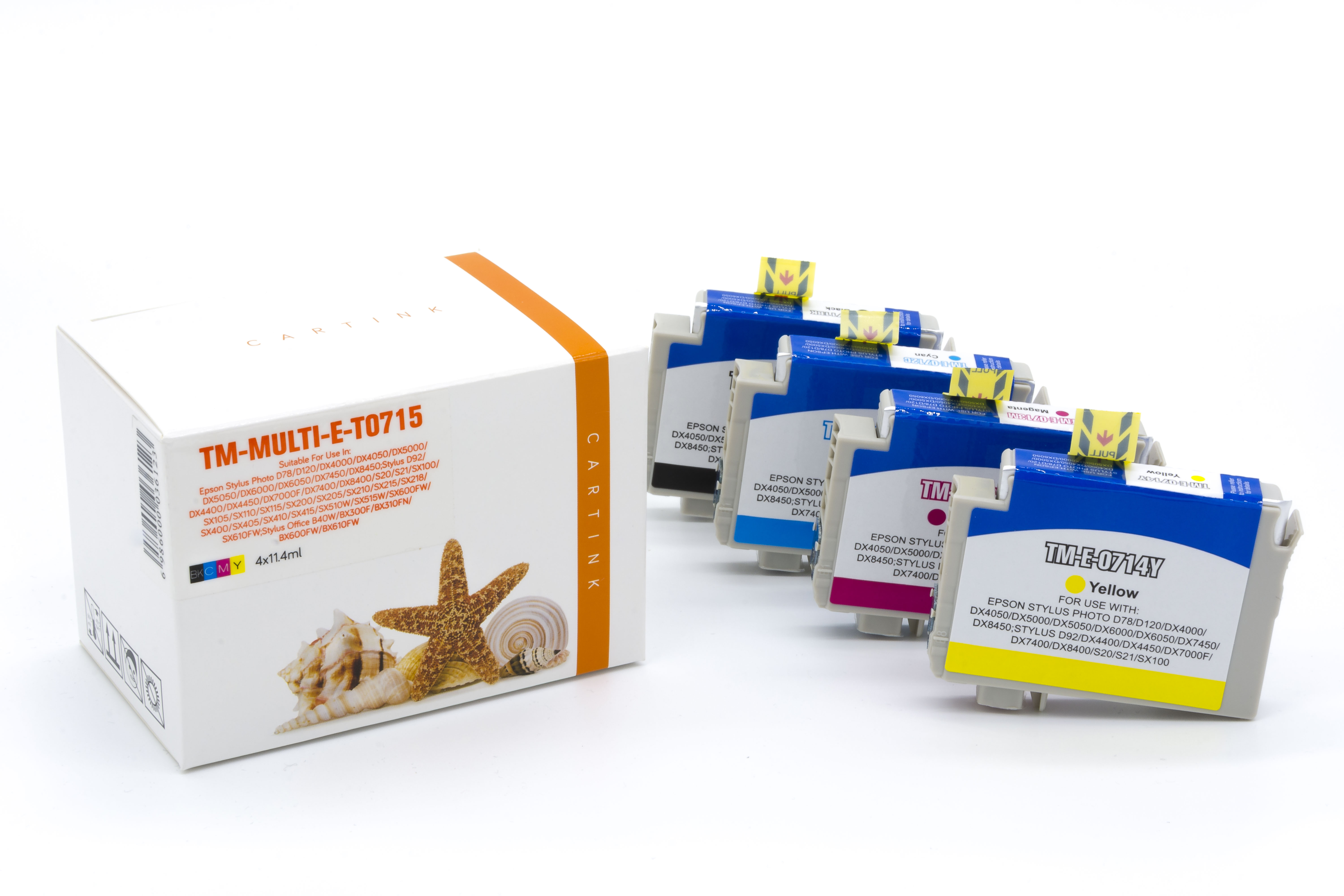 Multipack T0715 alternativ Tinte Epson / C13T07154010 / BK,C,M,Y11,4 ml