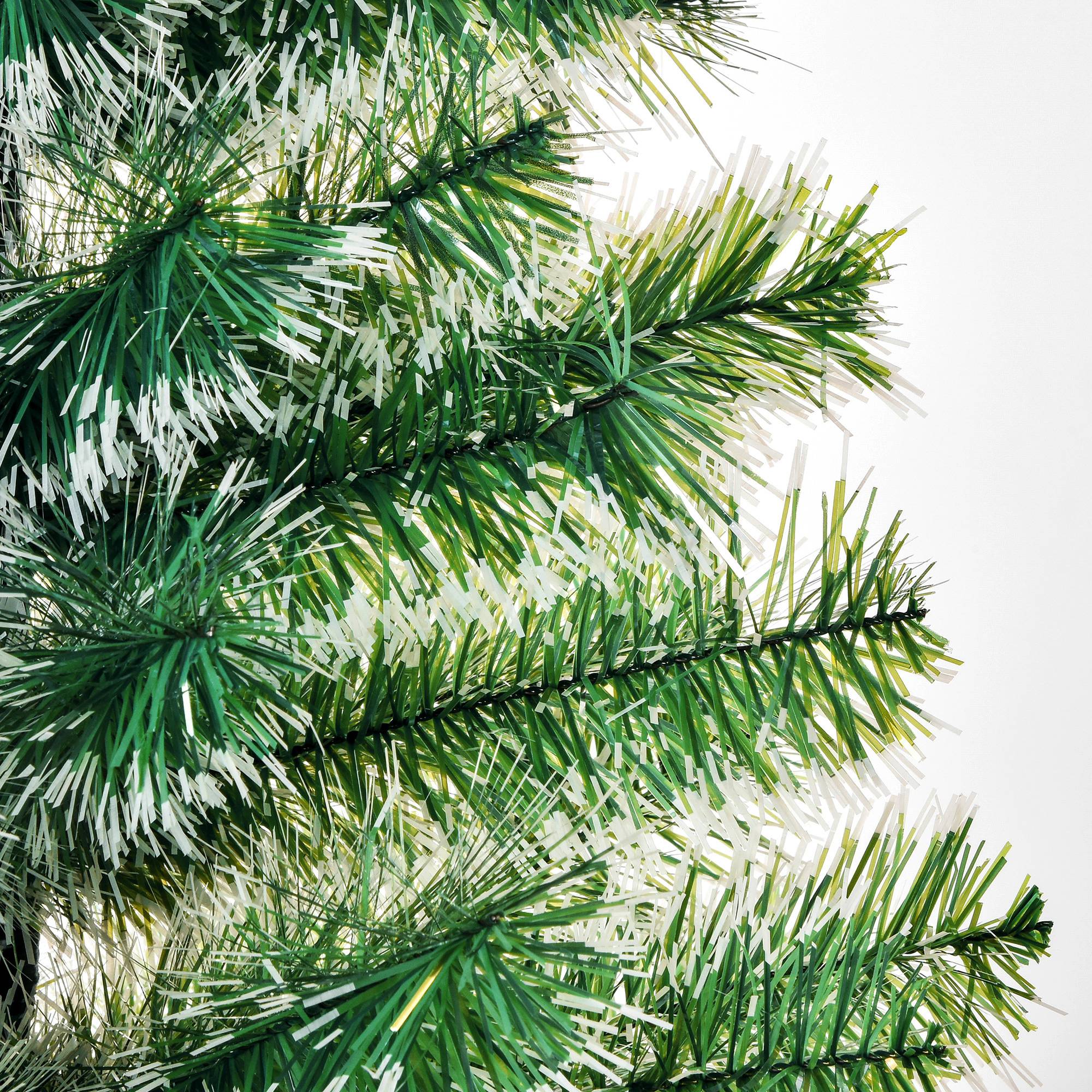 Künstlicher Weihnachtsbaum 1,5 m Christbaum Tannenbaum 416 Äste Metallfuß PET Grün