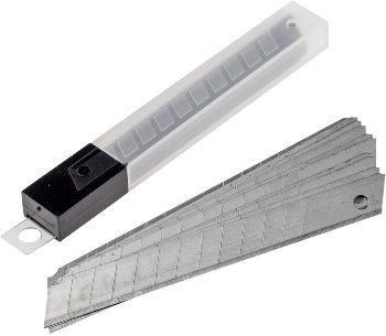 Ersatzklingen für Abbrechmesser 9mm - 10er-Pack