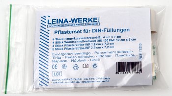 Pflasterset  20-teilig - für DIN-Füllungen 13157 + 13169-2021