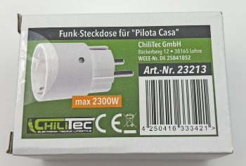 Funk-Steckdose für "Pilota Casa" Tiny - IP20, 230V, 2300W, max. 70m