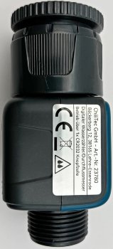 Digitaler Wasserzähler "CT-WZ4" - mit Adapter 1" & 3/4", IPx6