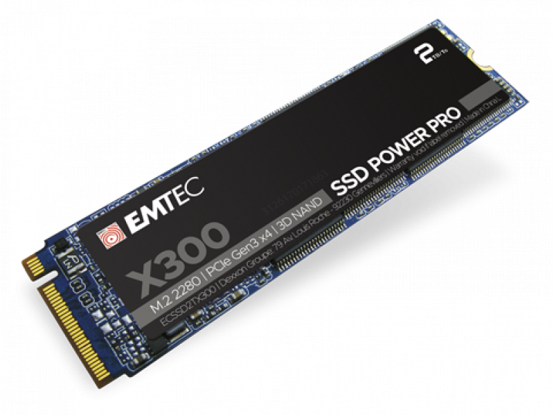 Emtec Intern SSD X300 2TB M.2 2280 SATA 3D NAND 3300MB/sec ECSSD2TX300