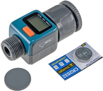 Digitaler Wasserzähler "CT-WZ4" - mit Adapter 1" & 3/4", IPx6