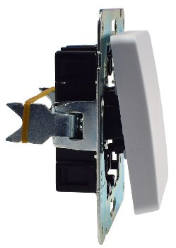 MILOS Wechsel-Schalter, UP, weiß matt, 250V~/ 10A, OHNE Rahmen, Steckanschluss MILOS Wechsel-Schalter, UP, weiß matt, 250V~/ 10A, OHNE Rahmen, Steckanschluss