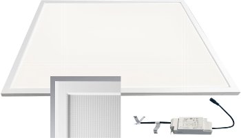LED Licht-Panel "CTP-62 Office" neutralw - 62x62cm, 4000K, 40W, 4000lm, UGR16