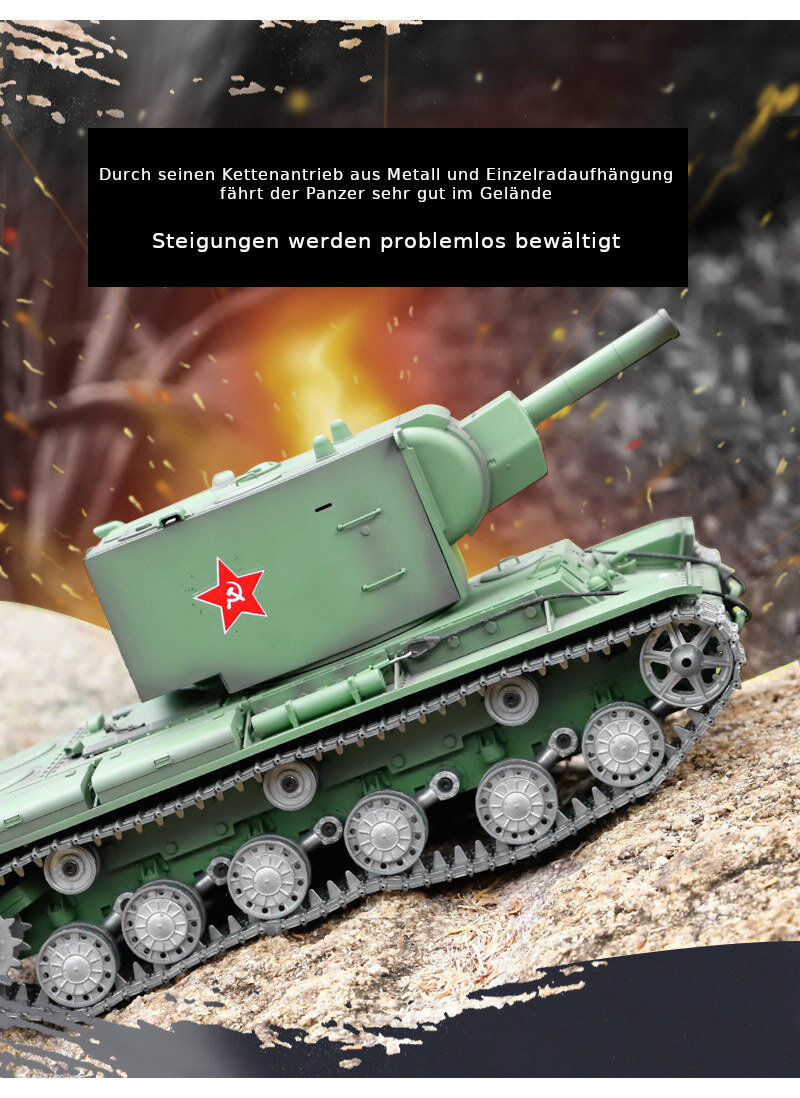 RC Panzer "KV-2" - Metallgetriebe & Metallketten