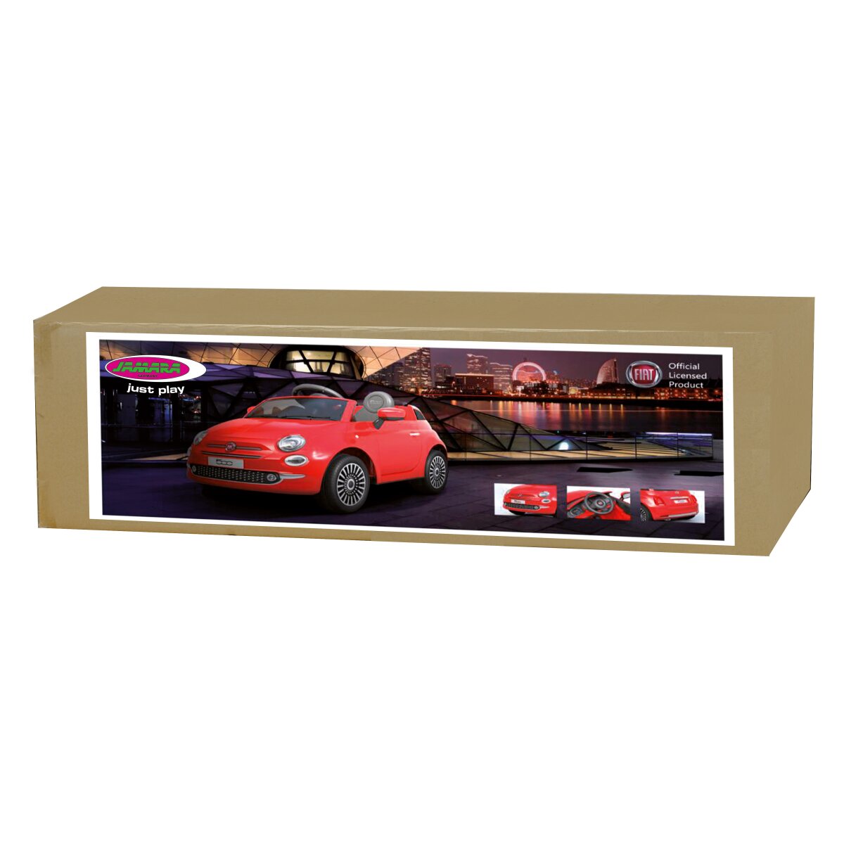 Kinderfahrzeug Fiat 500 rot