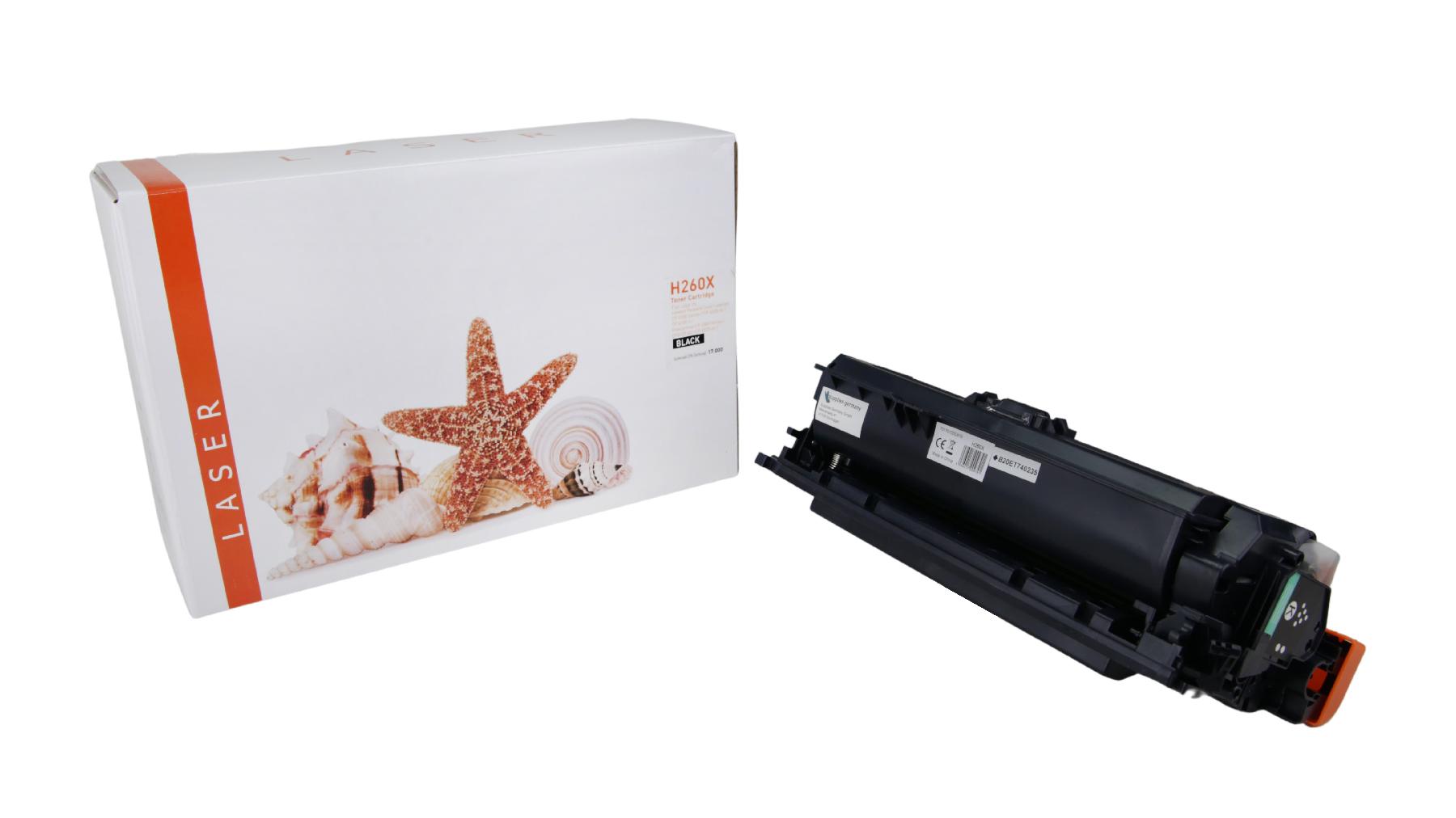 CE260X alternativ Toner schwarz für HP / CE260XD / 17.000 Seiten