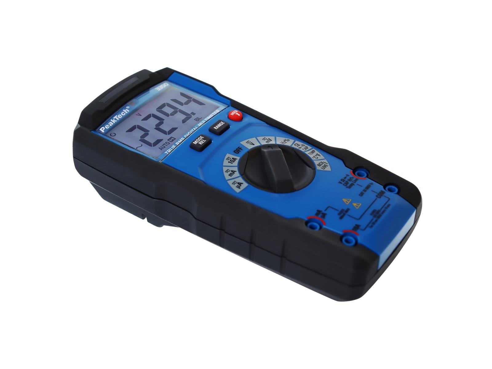 Digital Multimeter PeakTech ''P3349'', 6000 Counts, 600V, True RMS, Auto Range