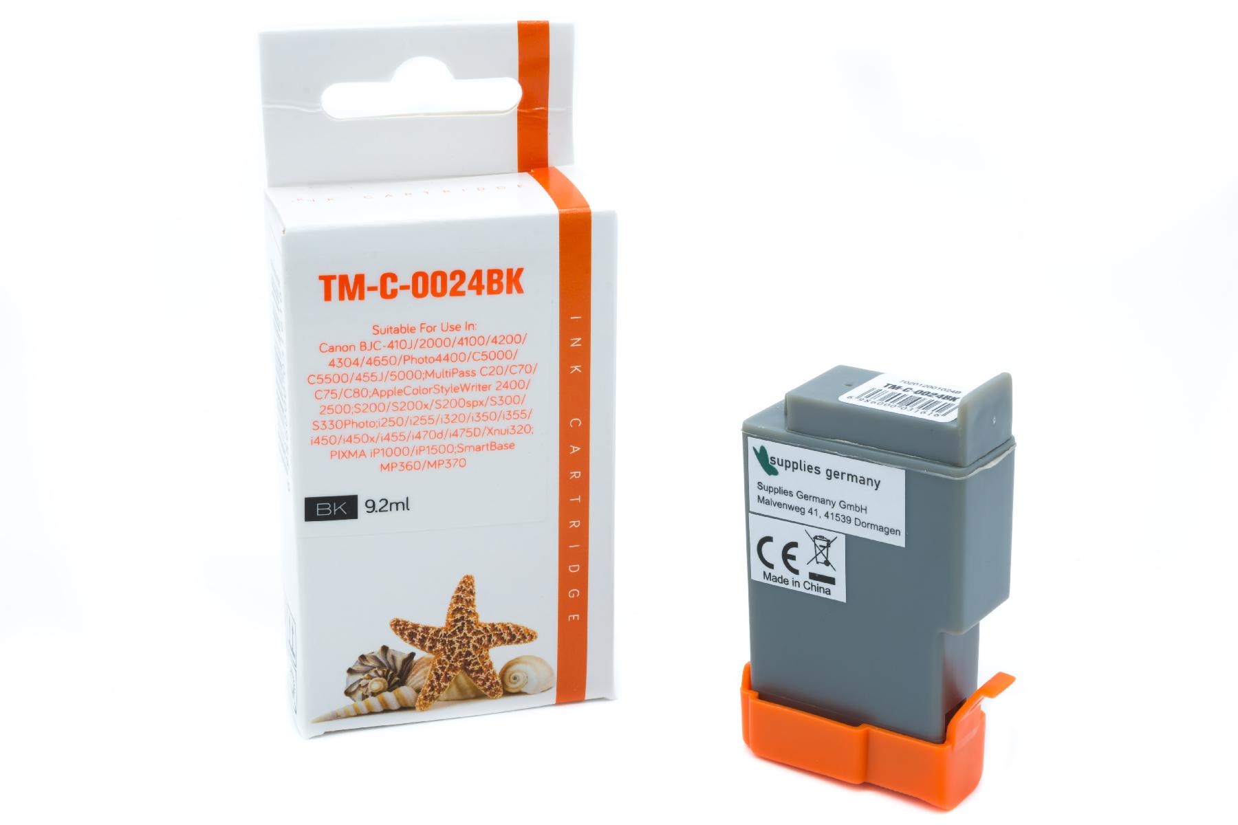 BCI24/21BK alternativ Tinte black Canon / 0954A002 / 10ml