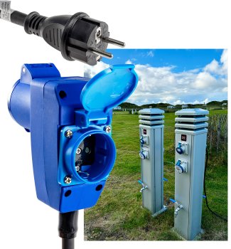 CEE Adapter auf Schutzkontakt-Stecker