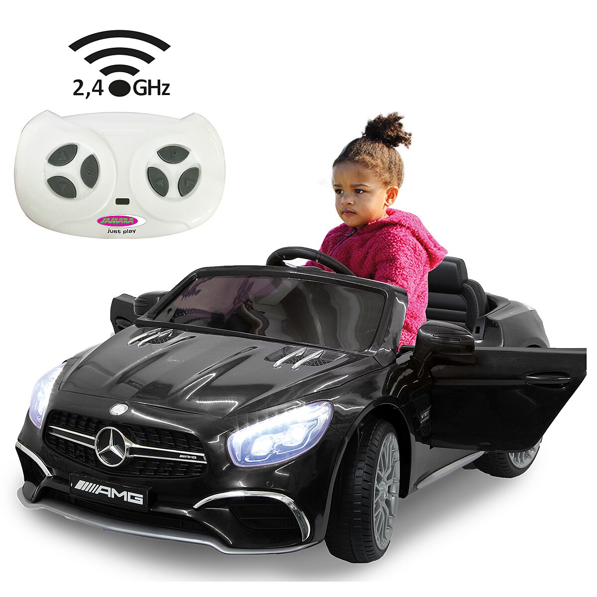 Kinderfahrzeug Mercedes-AMG SL 65 schwarz