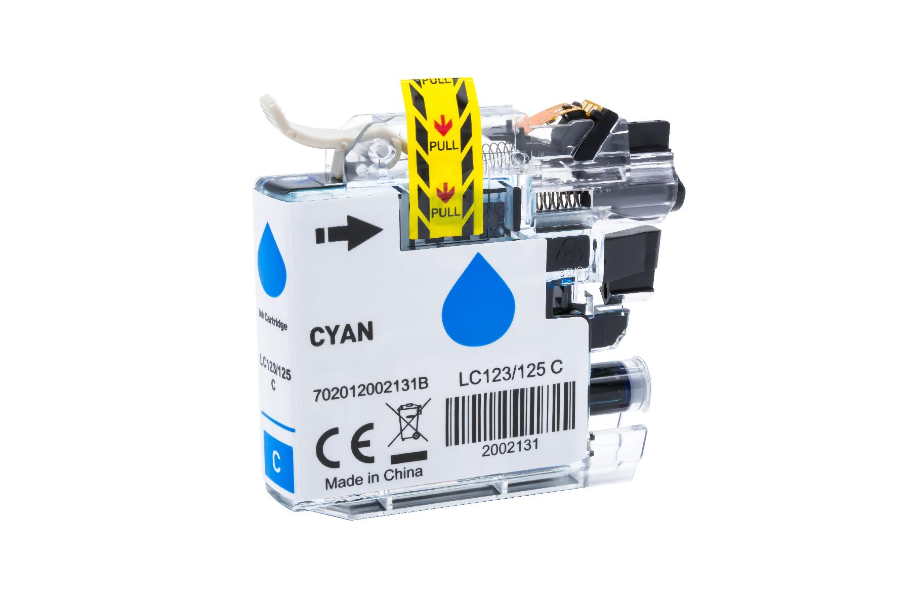 LC125XLC alternativ Tinte cyan Brother / LC125C / 16,6ml