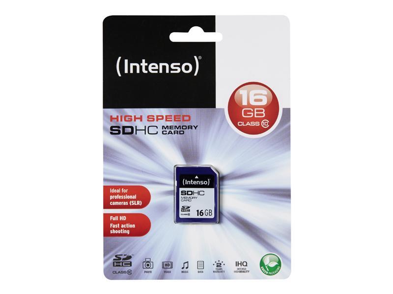 SDHC 16GB Intenso CL10 Blister