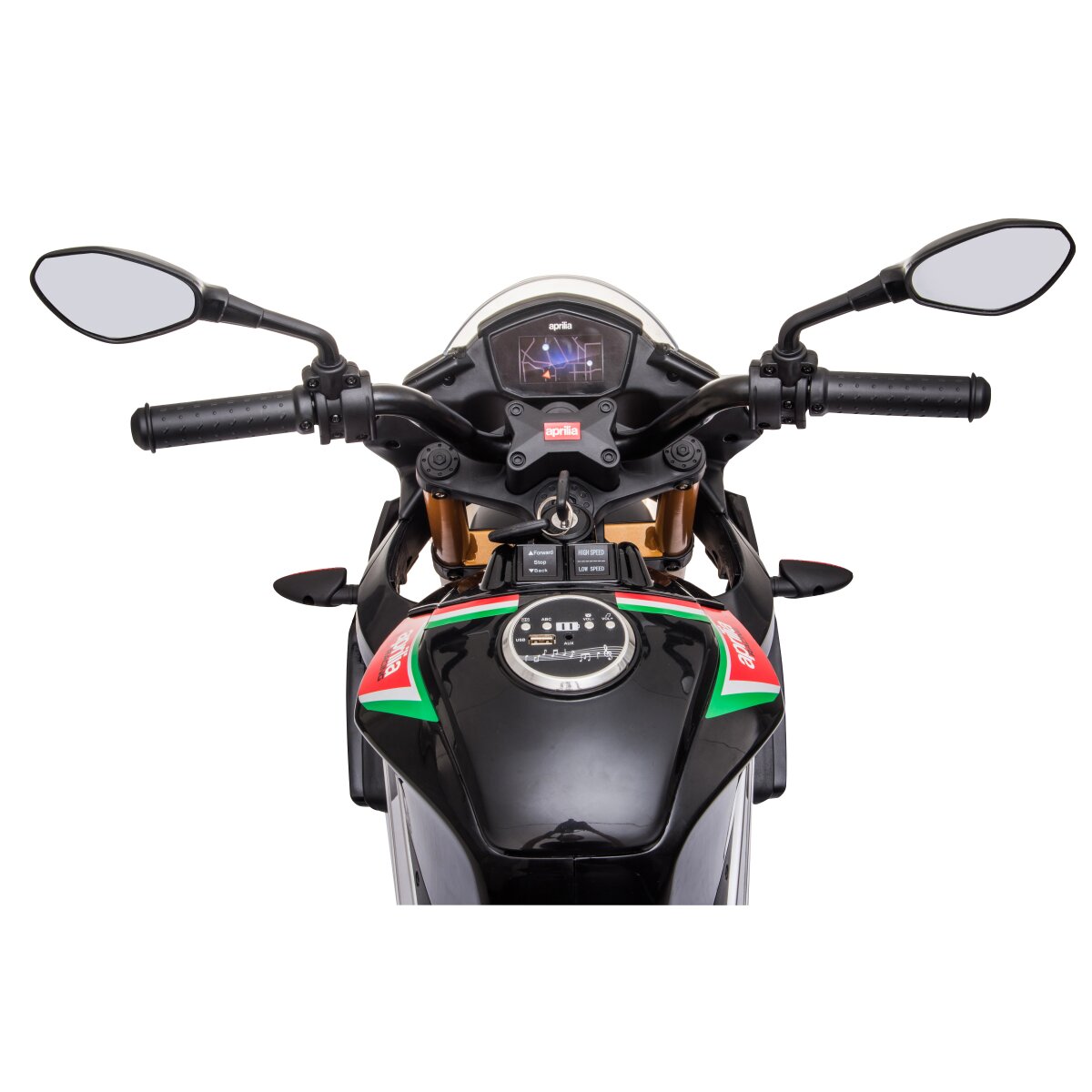 Elektro-Kinderfahrzeug Aprilia Tuono V4 1100 RR Elektro-Kinderfahrzeug Aprilia Tuono V4 1100 RR Italy Design 12V