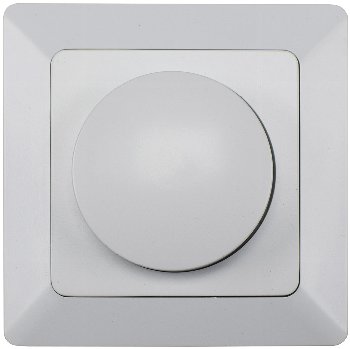 MILOS Dimmer für LED Lampen weiß matt - 250V~/ 3-60W, inkl. Rahmen, UP