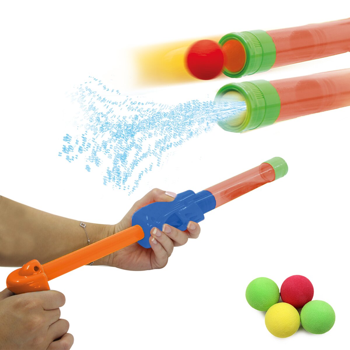 Mc Fizz Wasserpistole Fizzy Balls orange 2in1