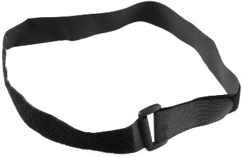 Klettband mit Öse, 5er Pack - 80x3cm, schwarz