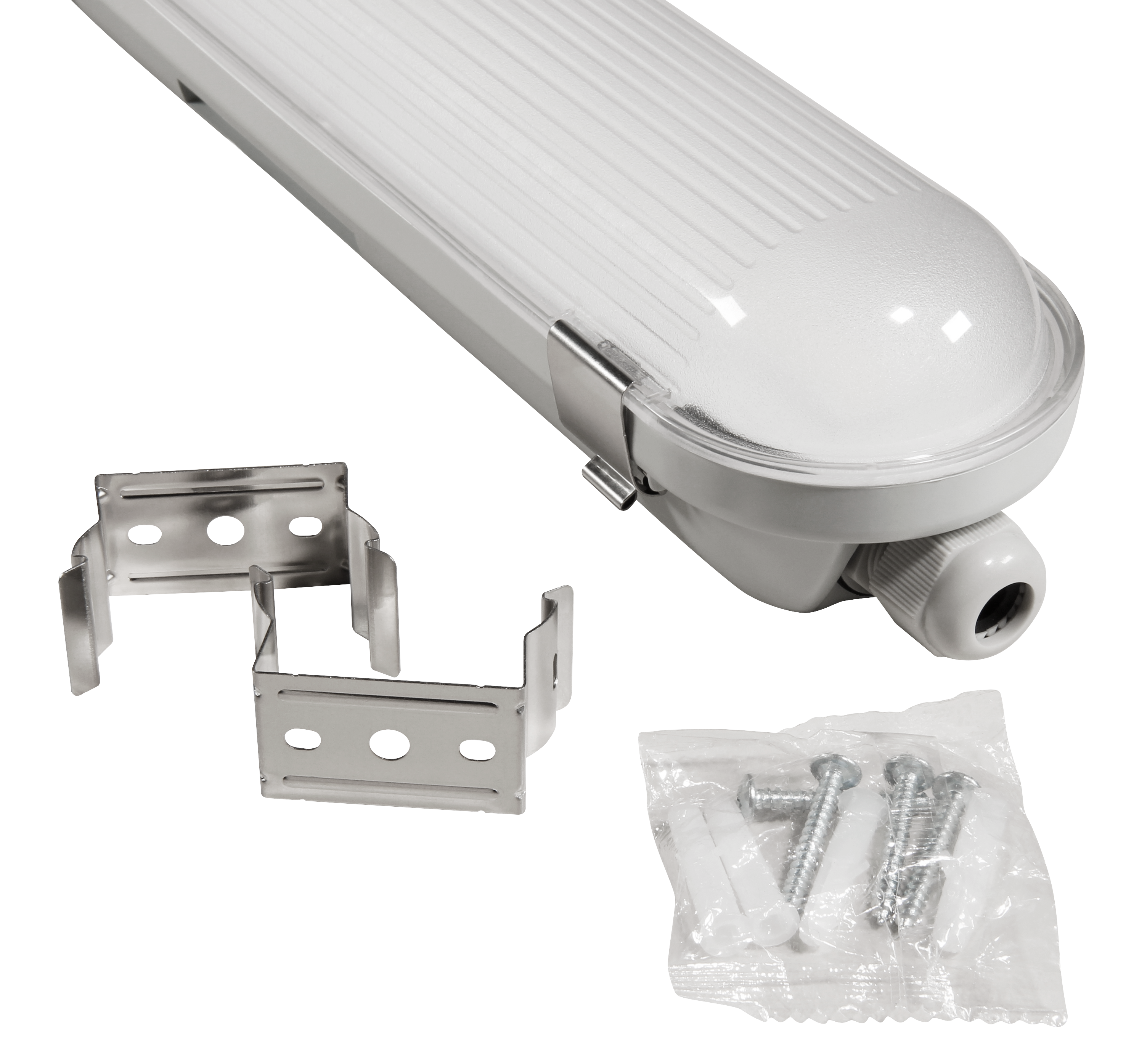 LED Feuchtraumleuchte McShine ''FL-215'', IP65, 7.200lm, 4000K, 48W, 150cm, neutralweiß