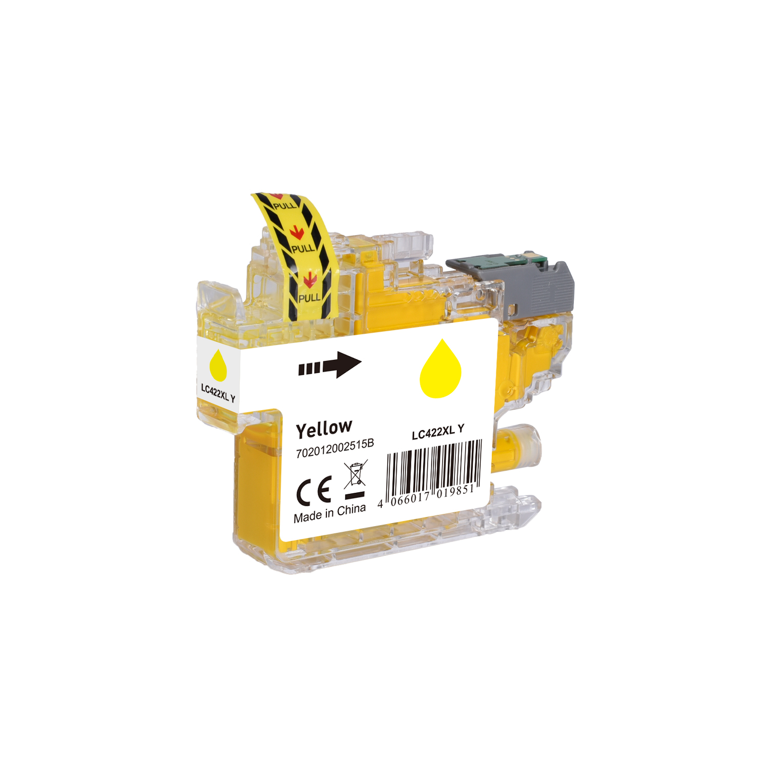 LC422XLY alternativ (Pigment) Tinte gelb für Brother / LC422XLY / 19ml