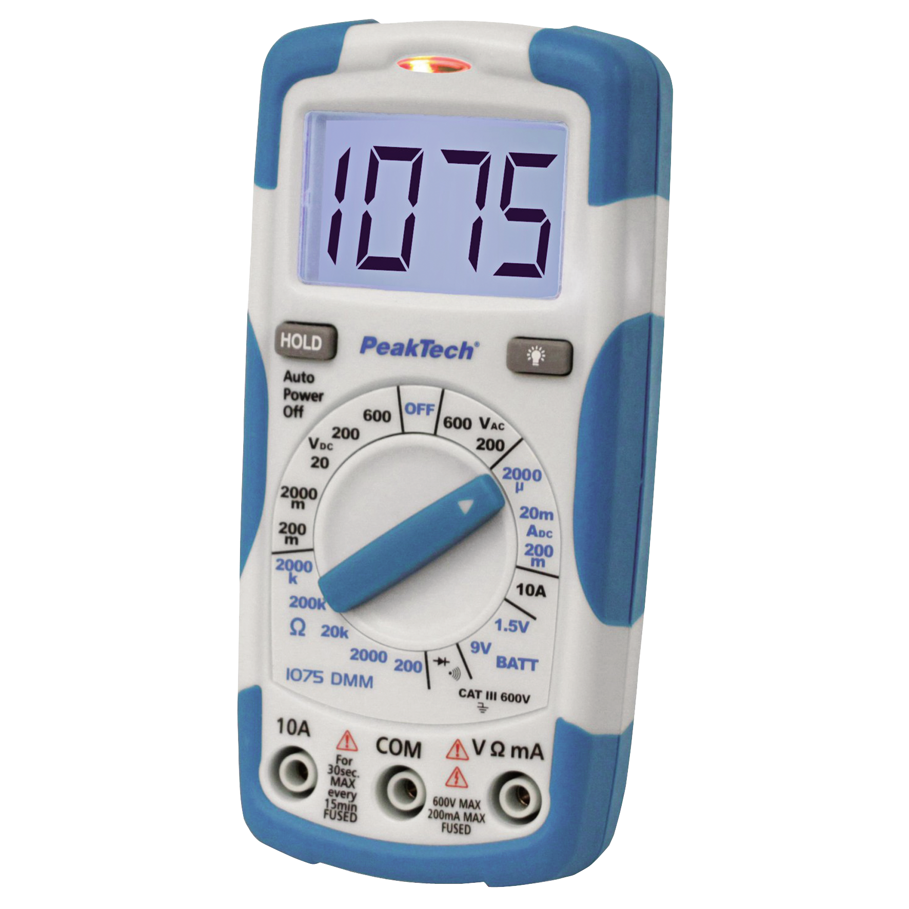 Digitalmultimeter PeakTech ''P1075'', 2000 Counts, 600V AC/DC, 10A DC, mit NCV