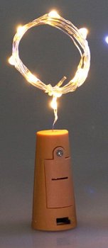 LED Flaschen-Lichterkette "CuteBottle" - 20 LEDs, 2m, warmweiß, Batterie, 10x Set