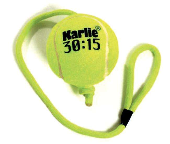 Karlie Tennisball mit Seil - 6 cm Karlie Tennisball mit Seil - 8 cm