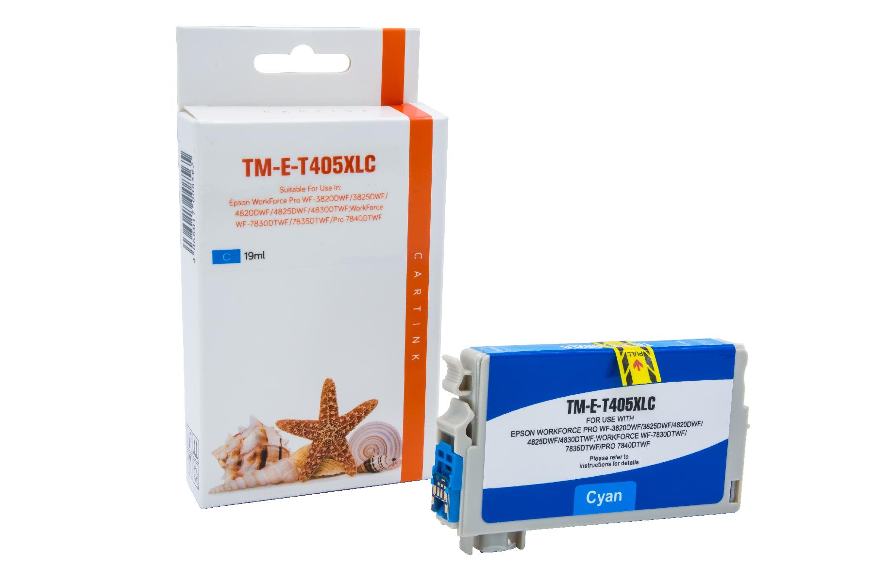 T405XLC alternativ Seestern Tinte Cyan für Epso / C13T05H24010 / 19 ml