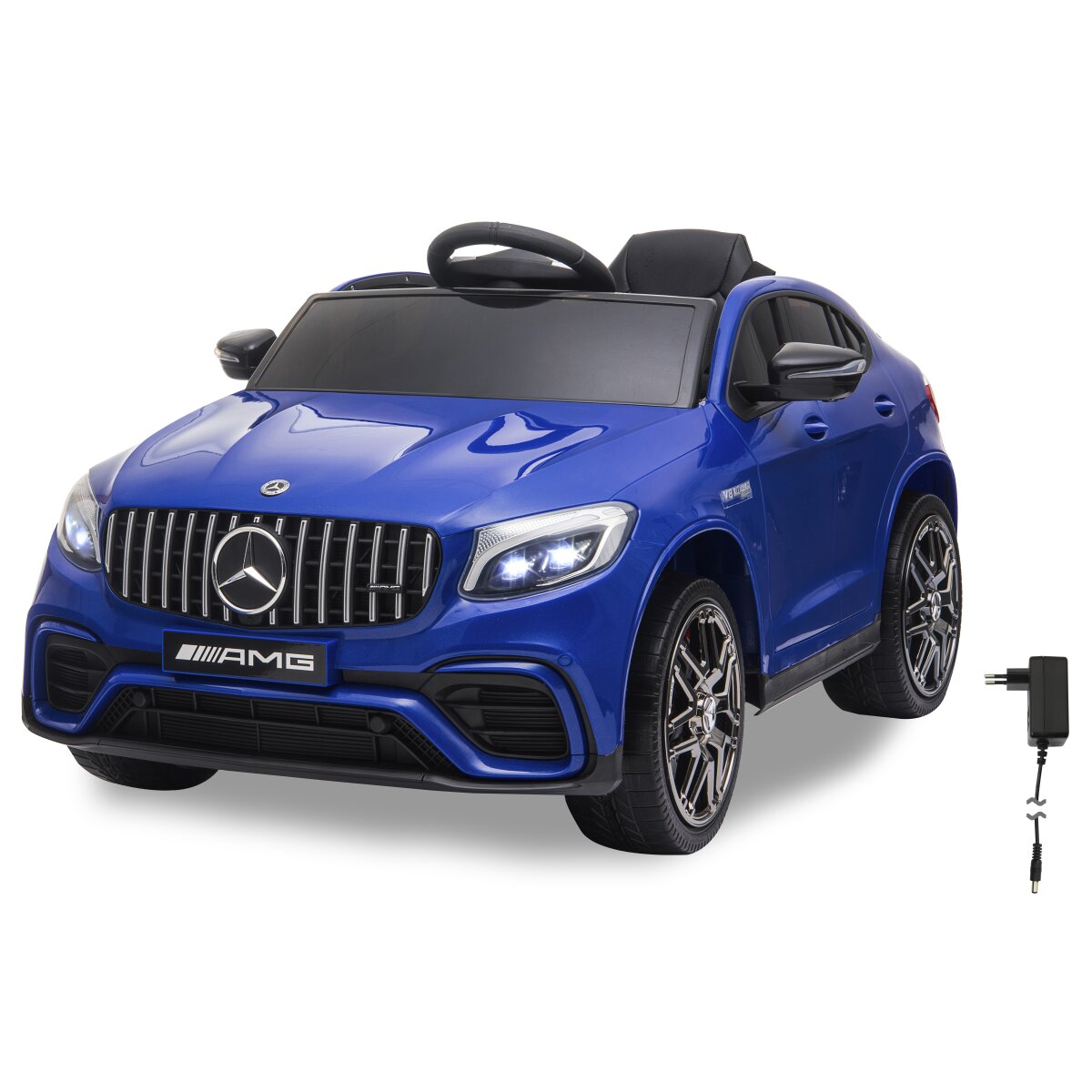 Kinderfahrzeug Mercedes-AMG GLC 63 S Coupé blau