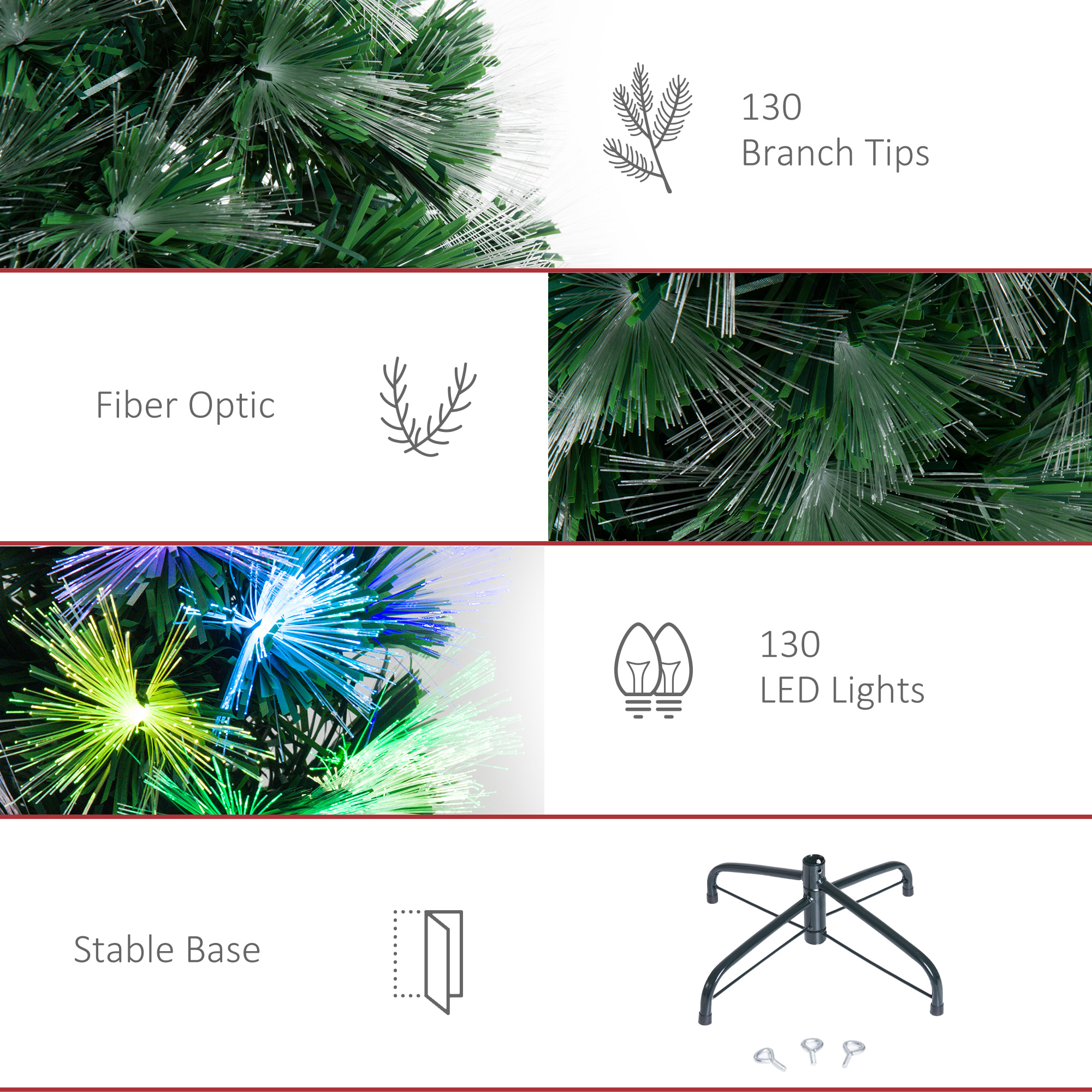 Weichnachtsbaum künslicher Weihnachtsbaum Christbaum, LED-Lichter, Sternspitze, 66 cm x 66 cm x 120 cm, Grün